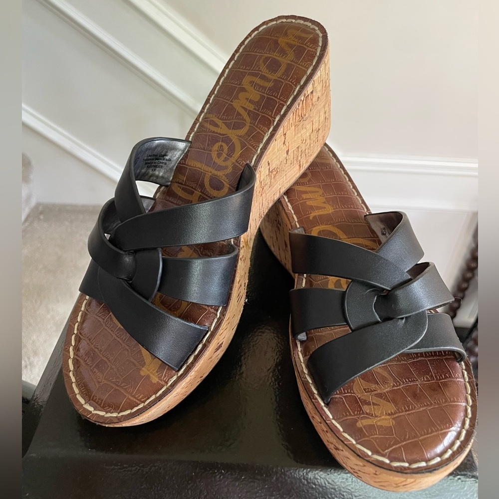 Sam Edelman Black Wedges